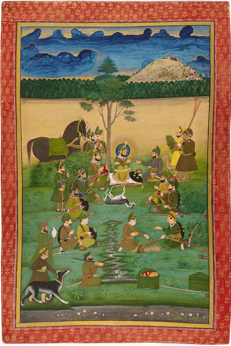 Maharana Bhim Singh at a Hunting Picnic, 1824 or 1825