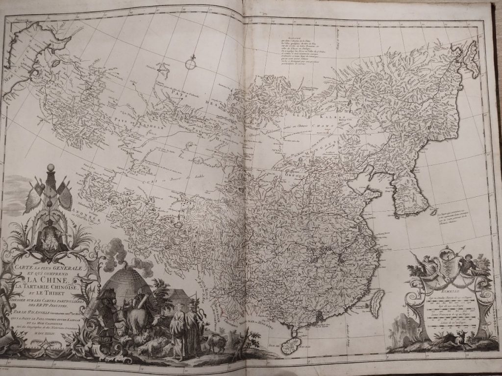 Image of D’Anville’s Nouvel Atlas de la Chine, taken from the Society’s collections. 